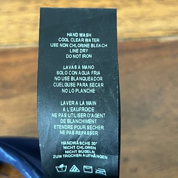 Amoressa Women's Sanskrit Kuta Maillot One-Piece Swimsuit Navy Stripe Size 10 - Picture 16 of 16